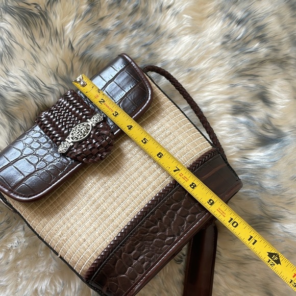 Boho Western Kaela Shoulder Bag Purse Bucket Bag Vegan Leather Grass Coastal - Picture 14 of 16